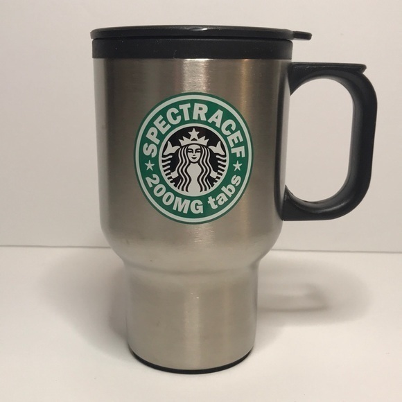 “Spectracef 200mg Tabs” Coffee‎ Thermos Hot/Cold Drink Holder - Picture 1 of 6